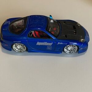 Blue Die-Cast Sports Car Toy - Kids Vehicles
